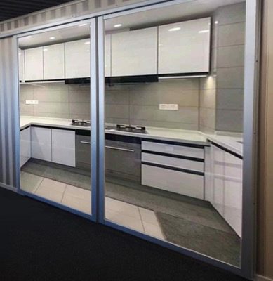 Clear Laminated Glass Door