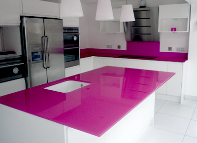 Splash Back Blue Pink