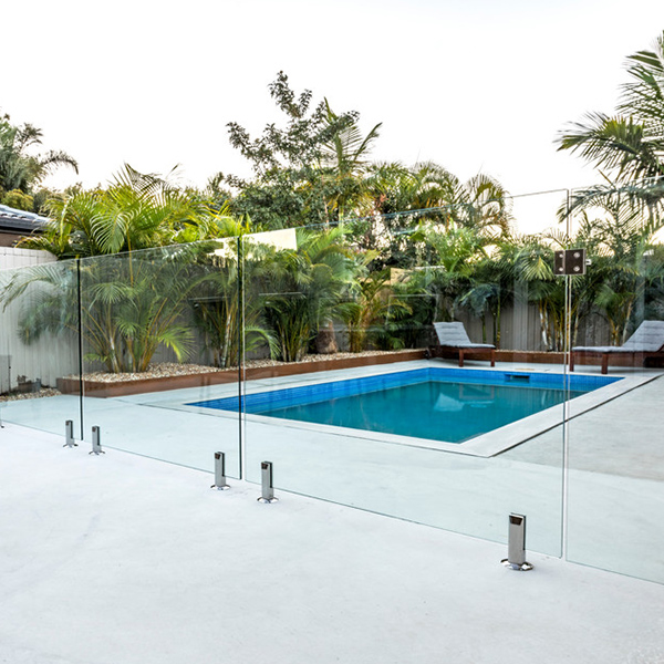 swimming pool frameless glass fence