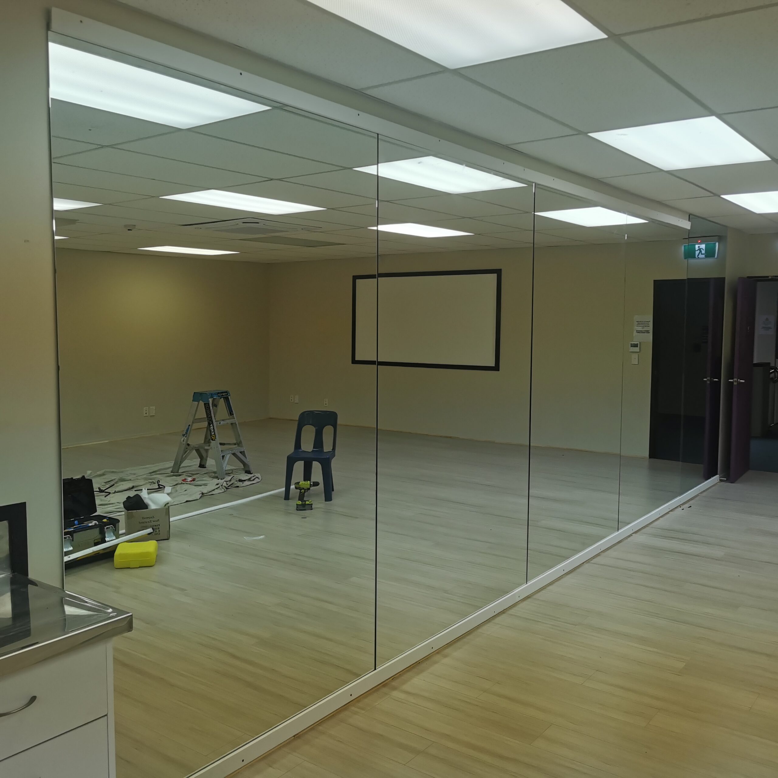 We install your designed Dance Studio mirrors